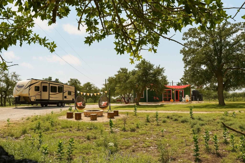 Best Airbnb To Stay At With A 5th Wheel In Fredericksburg Texas