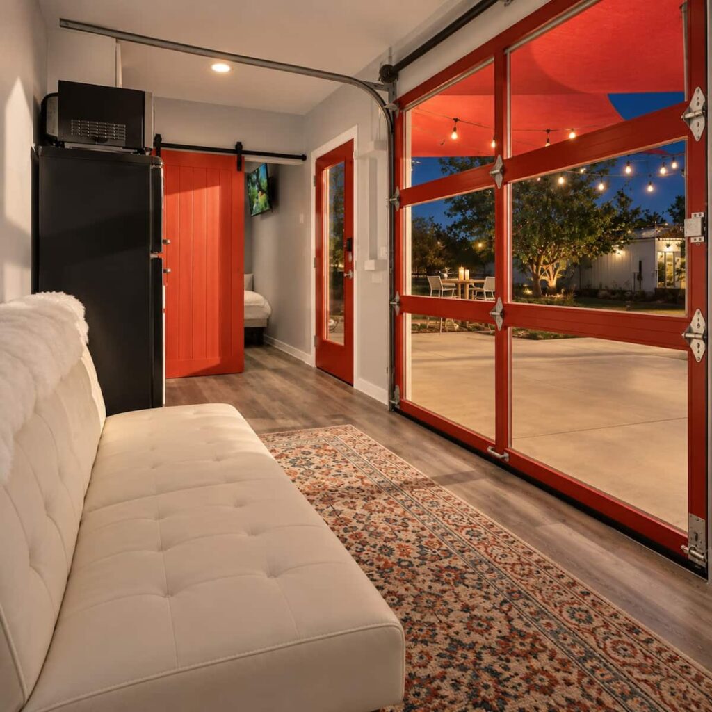 Unit 1 Container Home Living Room