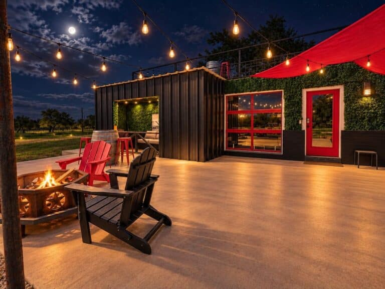 Unit 1 Hill Country Night Patio